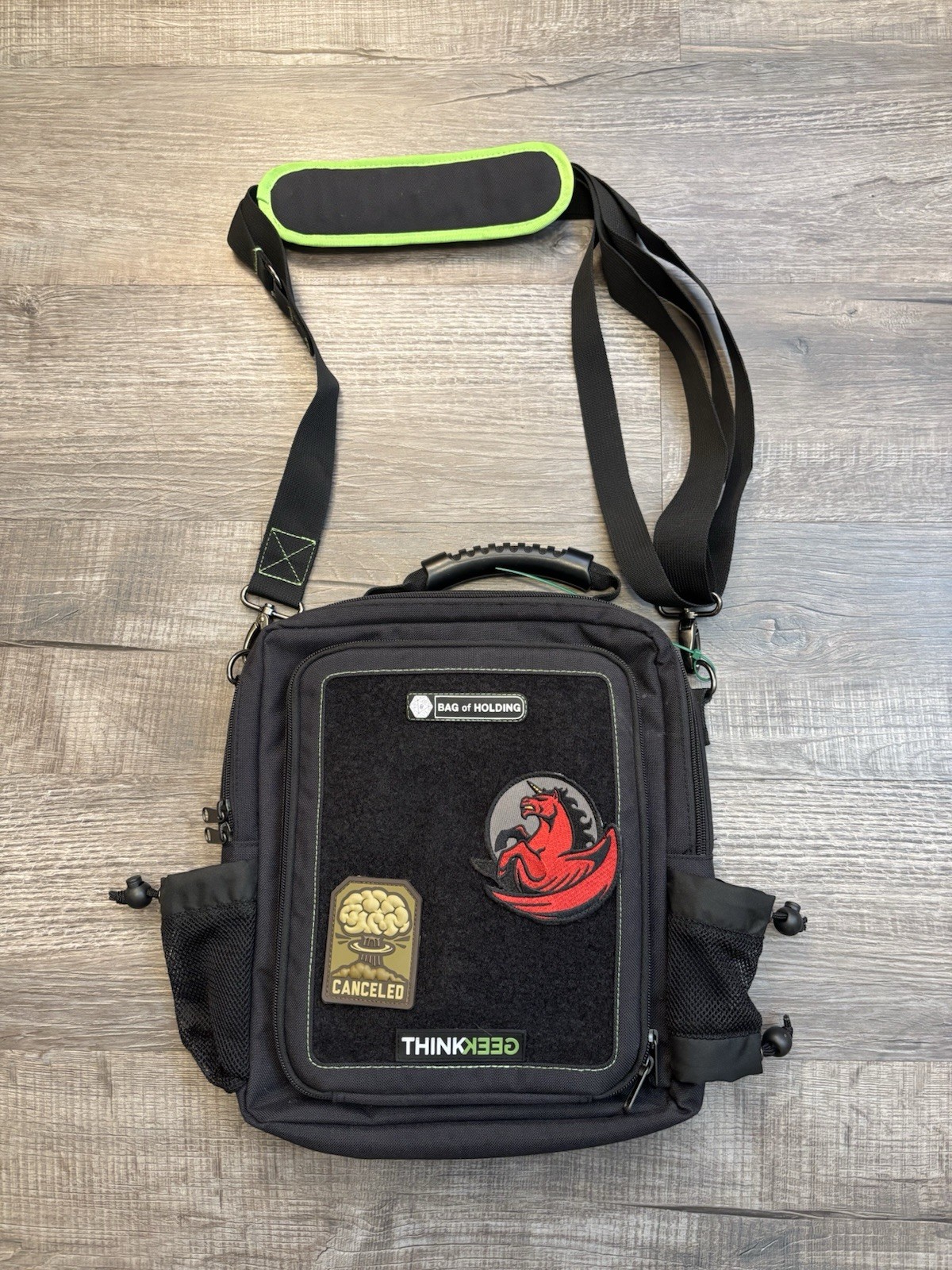 ThinkGeek Bag of Holding Con-Survival Tactical Messenger Sling Bag D&D Gamer
