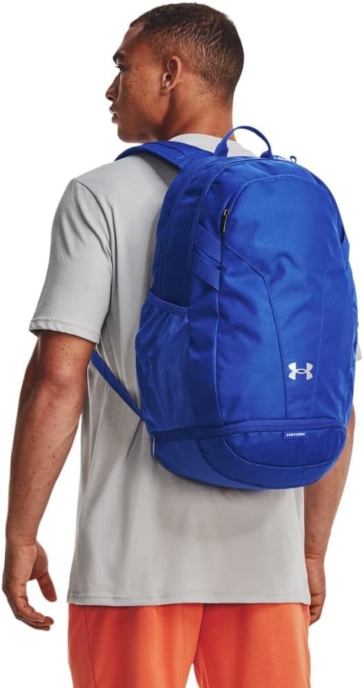Under Armour UA Hustle 5.0 Team Backpack, 1364182 Royal Blue/Metallic Silver