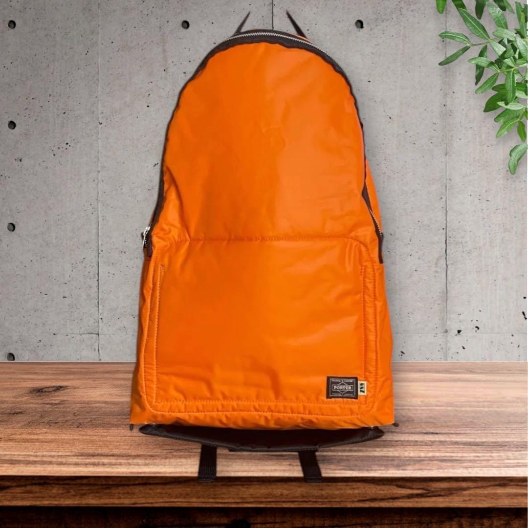 Authentic Porter x SSZ Beams Backpack Orange Nylon 50cm Men’s Fashion