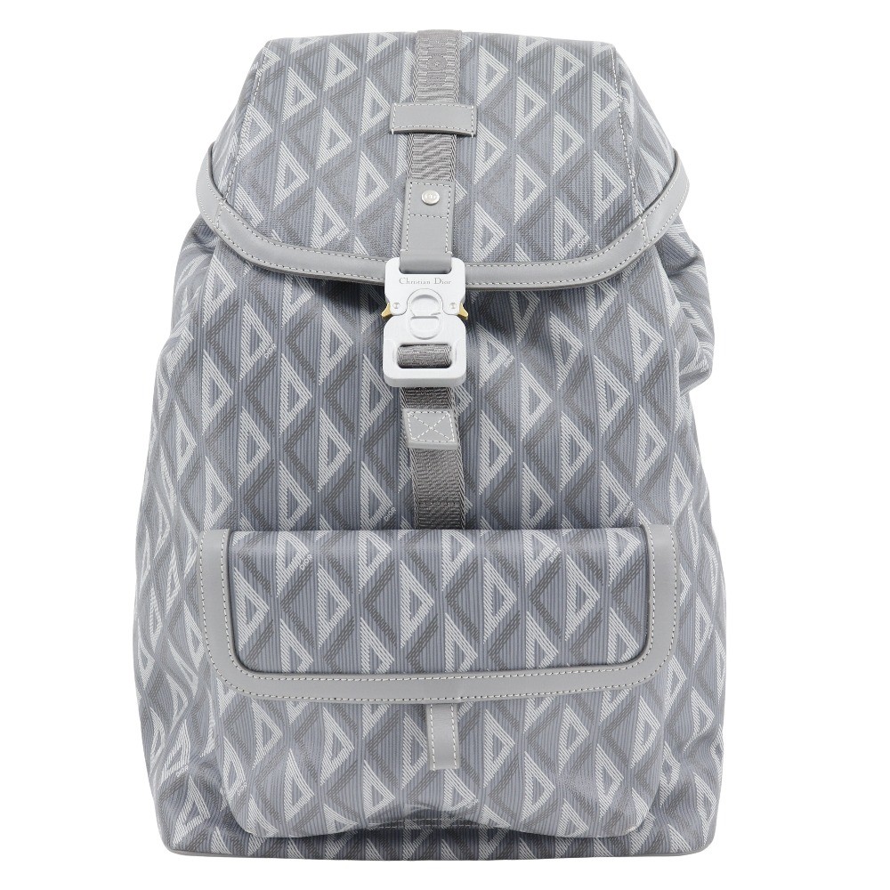Dior 1ESBA021CDP Backpack HIT THE ROAD Backpack Daypack gray PVC mens