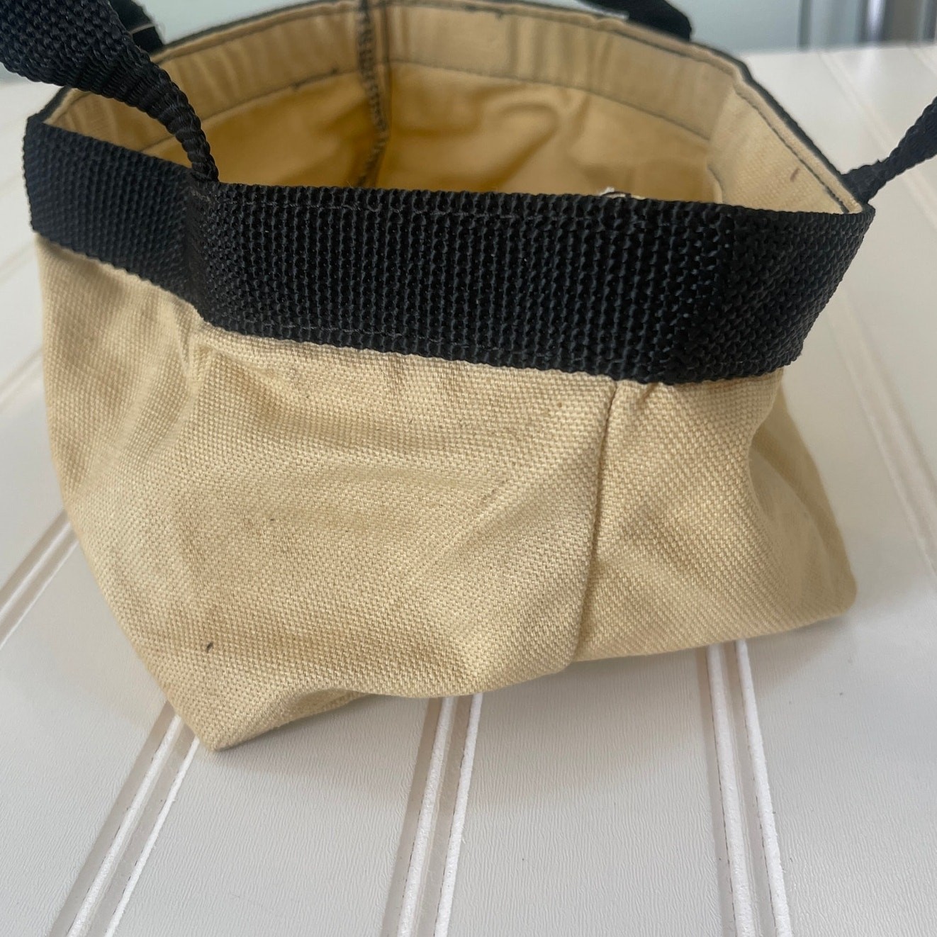 NWT Vintage LL Bean Four Box Shot Shell Bag Canvas Mini Tote RARE