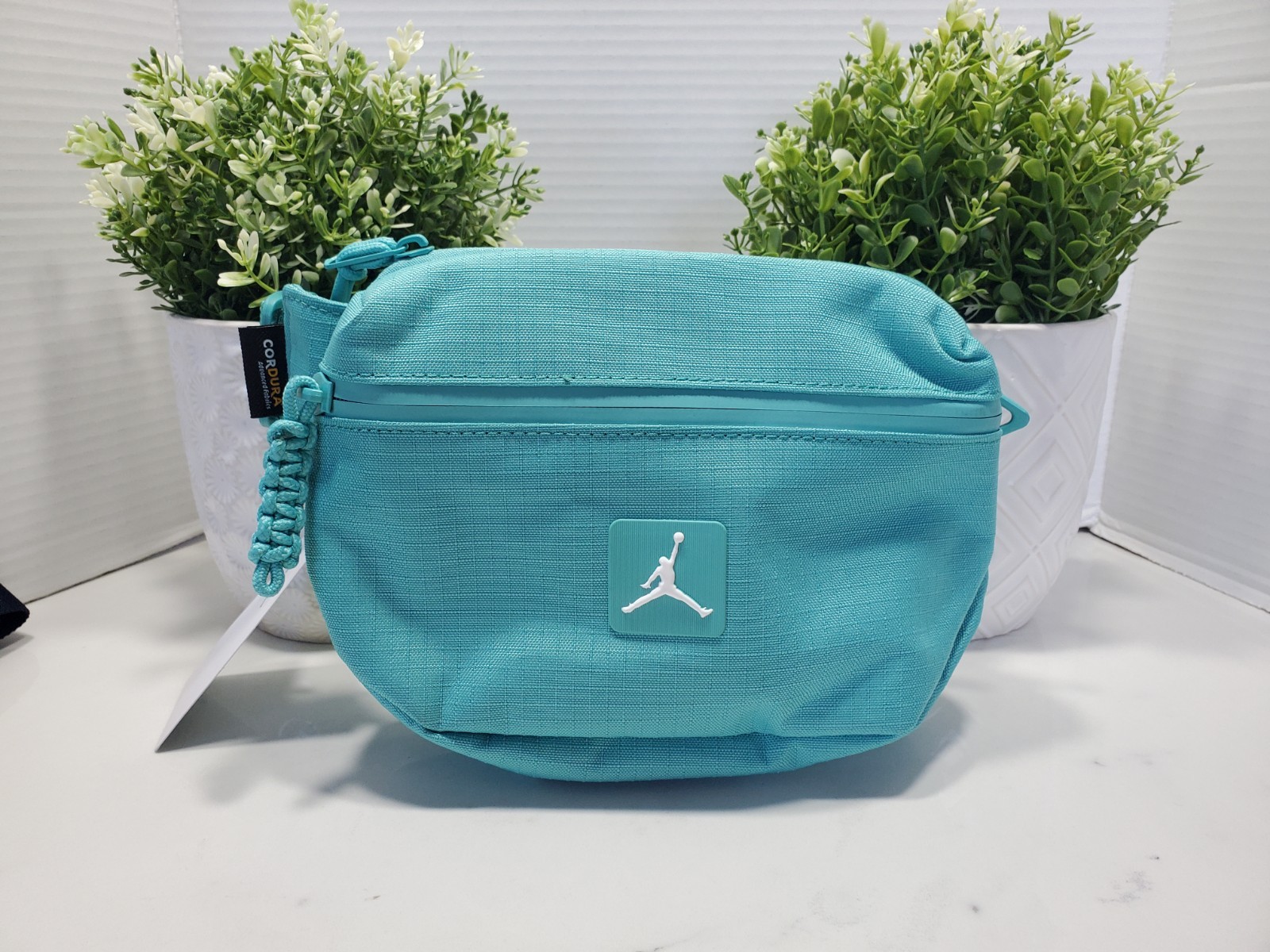 Jordan Collectors Washed Teal Cordura Crossbody Bag MA0901-B5P 🔵 NWT
