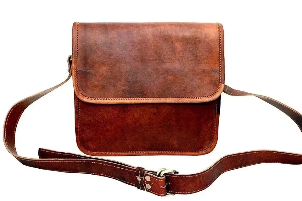 Men’s Genuine Leather Award Bag Shoulder Satchel Messenger Bag