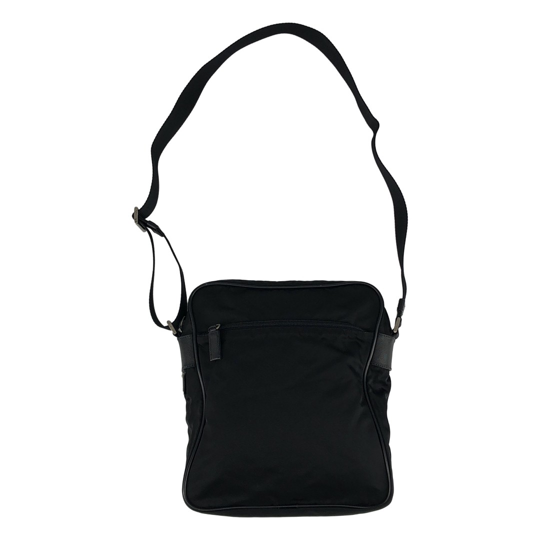PRADA | Nylon Triangle Logo Shoulder Bag Black Men’s Used KLDR-0