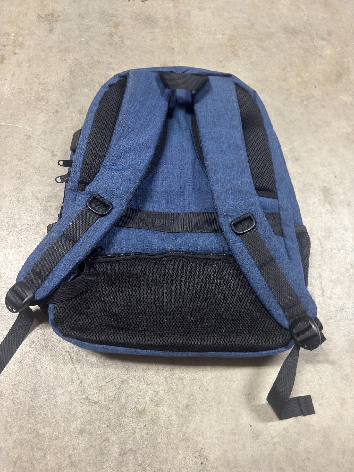 Matein Mlassic Laptop Men Heather Blue USB Charging Hidden Anti-Theft Pocket Bag