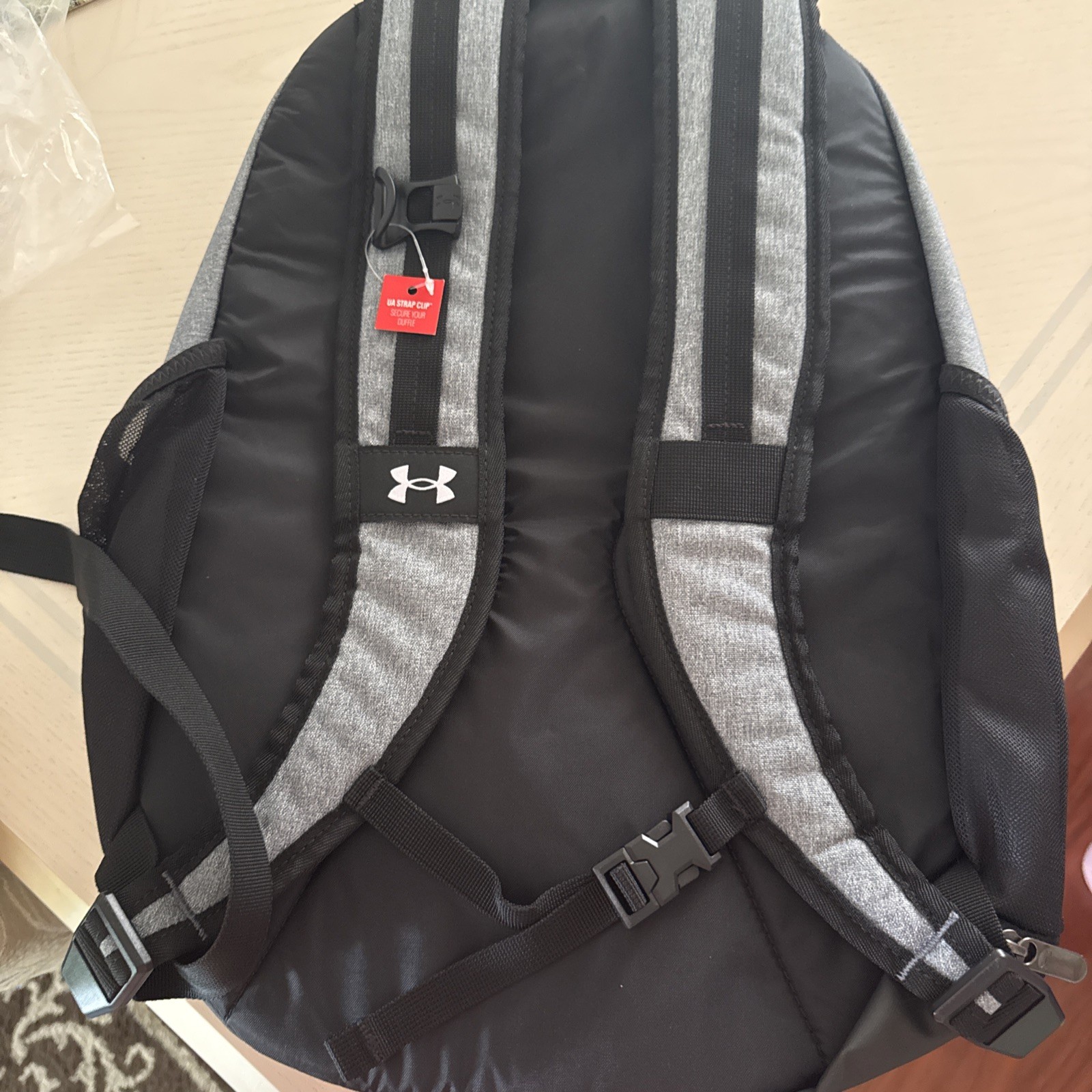 Under Armour UA Hustle 5.0 Team Backpack Gray School Laptop 1364182 – Brand New