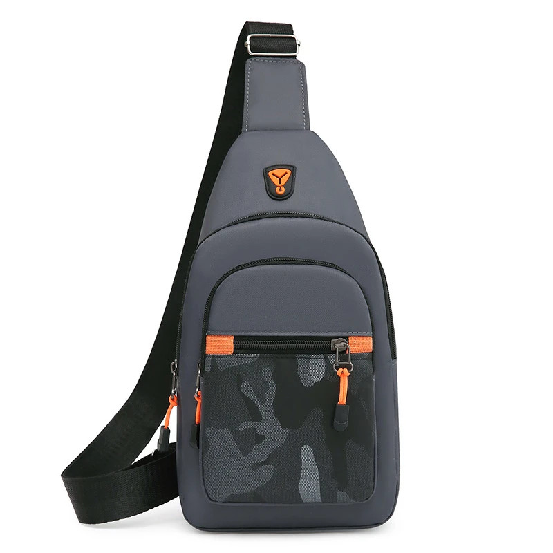 Chest Bag Men’s One Shoulder Crossbody Bag Large Capacity Outdoor Sports Leisure