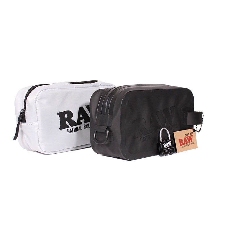 RAW SMELL PROOF DOPP KIT BAG WITH LOCK AND REMOVABLE INNER POUCH (FREE SHIPPING)