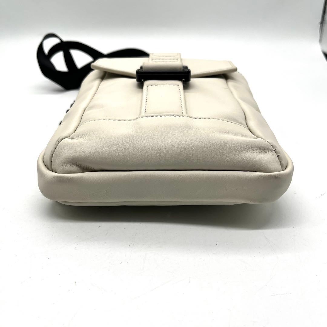 Master-Piece Black Leather Shoulder Bag Men Unisex Travel Business