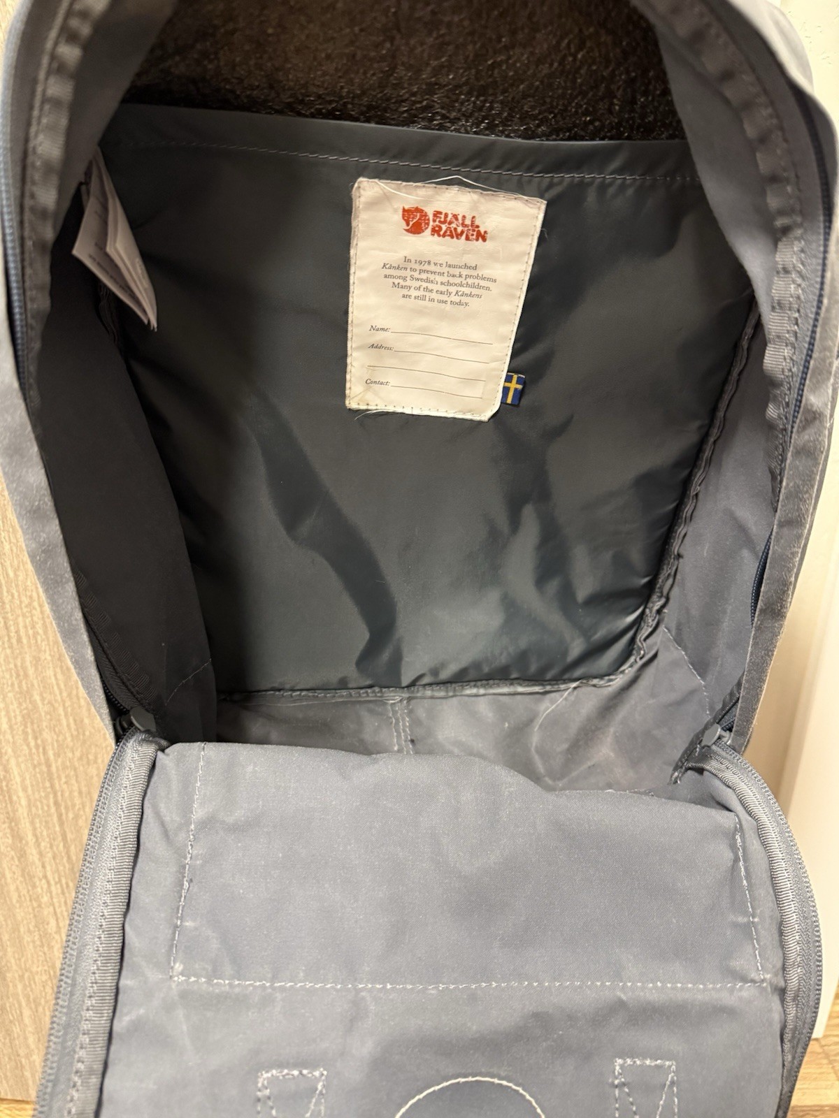 Fjallraven Kanken Classic Backpack Gray Outdoor Rugged 23510