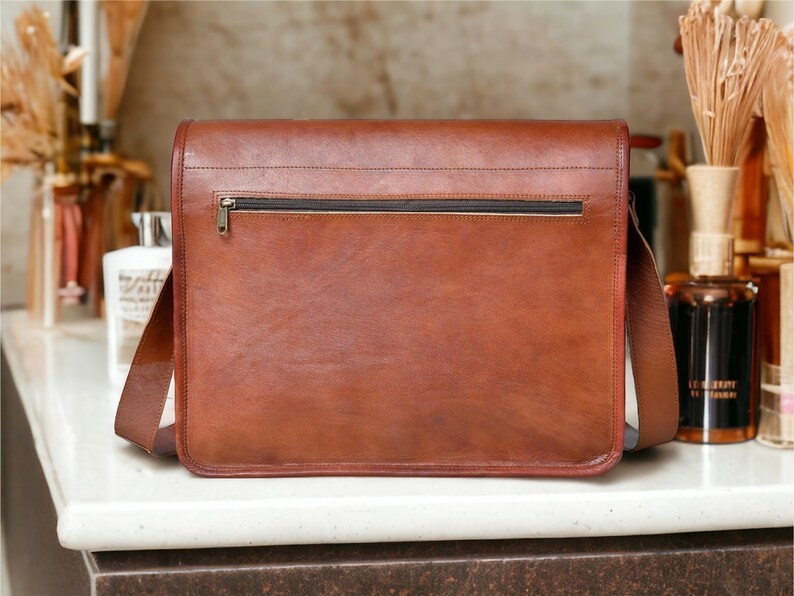 Handmade Genuine Leather Top Handle Bag – Brown Shoulder and Crossbody Bag