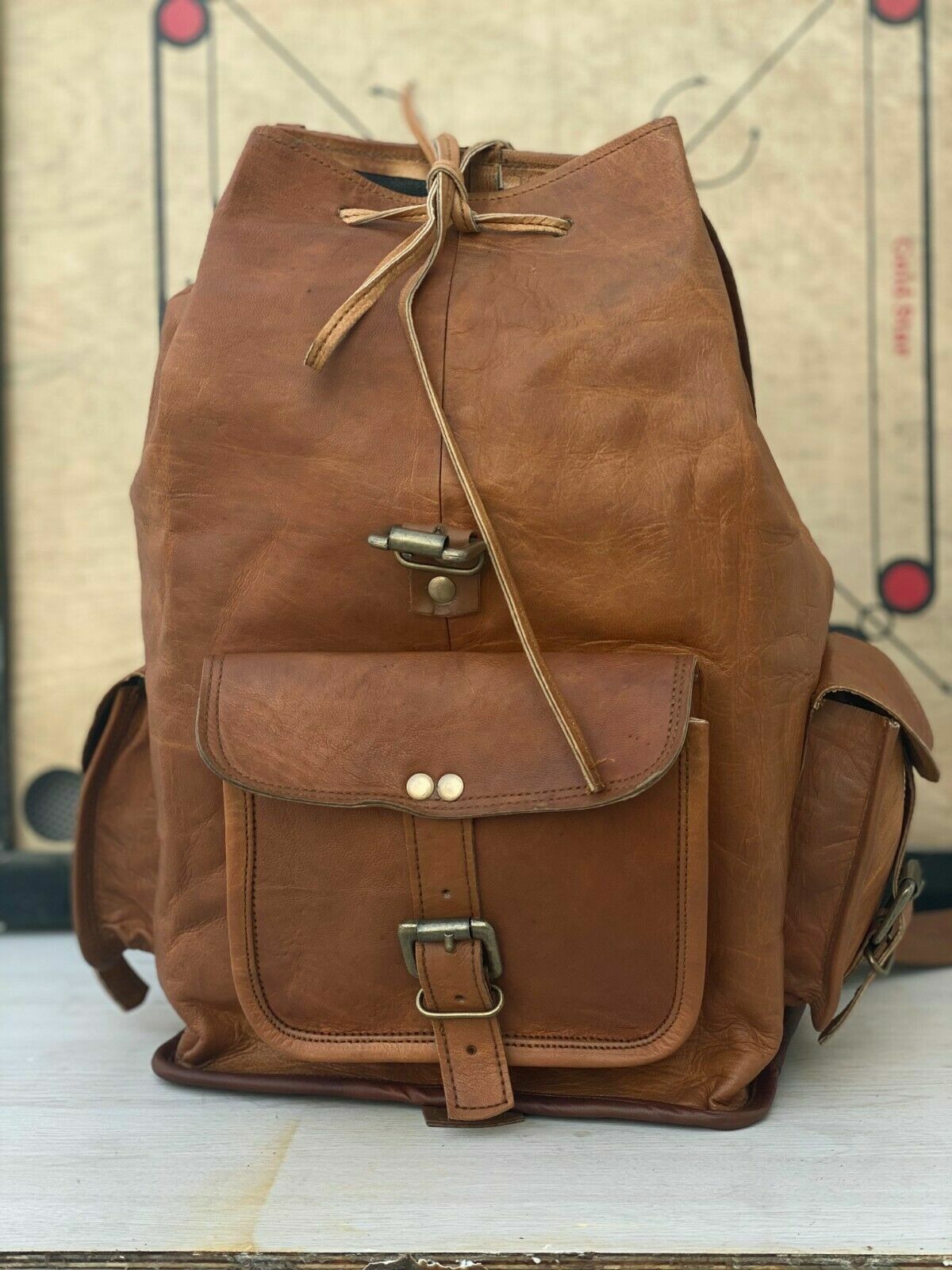Daypack College Book bag Laptop Bag Women Leather Backpack Purse Fashion Causal
