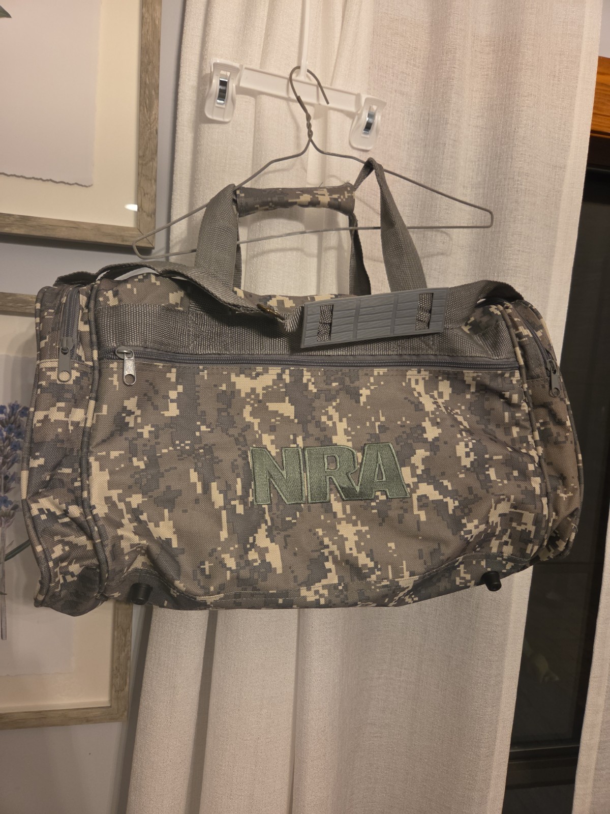 NRA Digital Camo Duffel Bag Tactical Gym Travel Bag Hunting Gear Shooting Supply