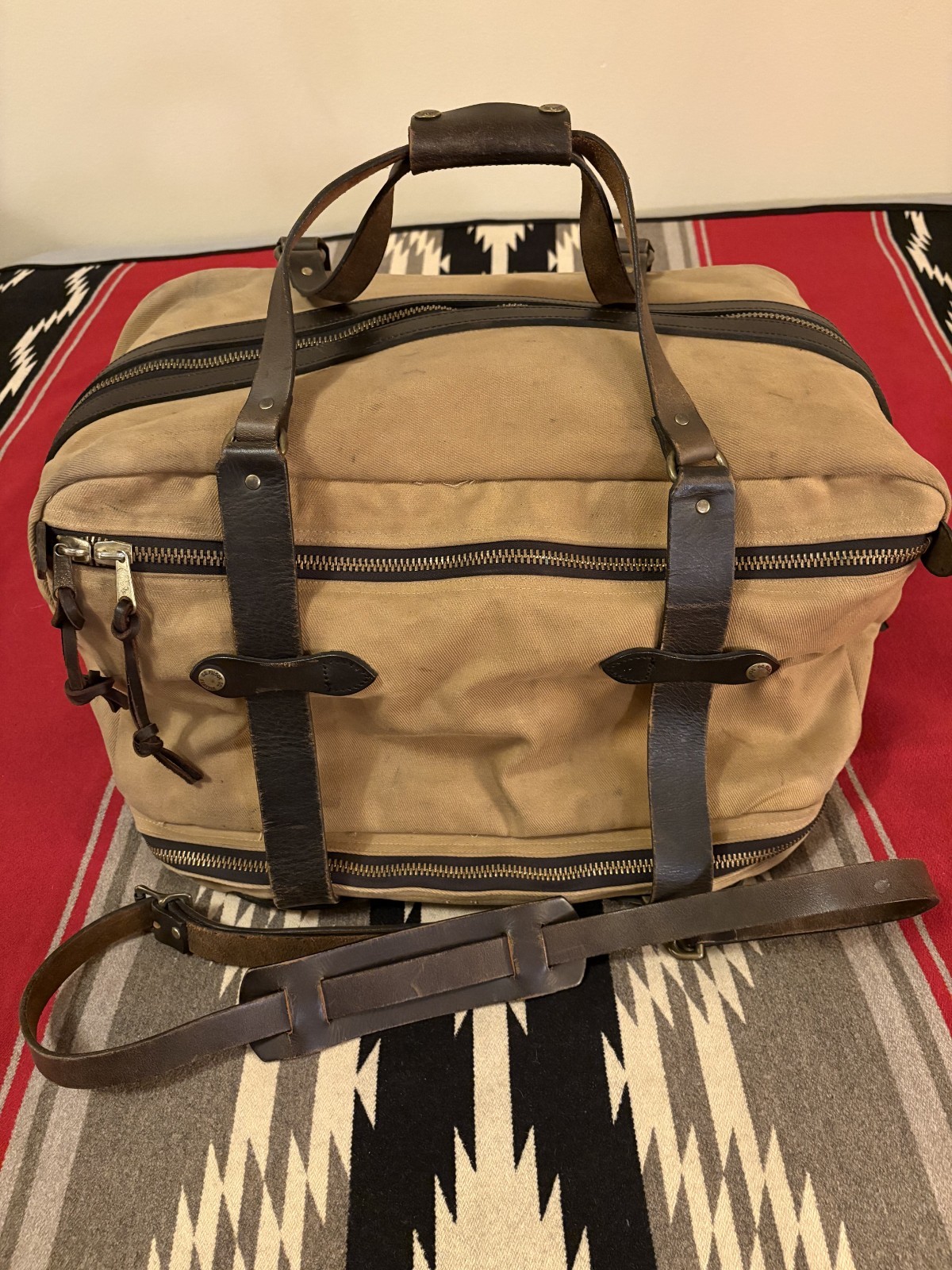 Vintage Talon Era Filson Large Outfitter Duffle Bag 238