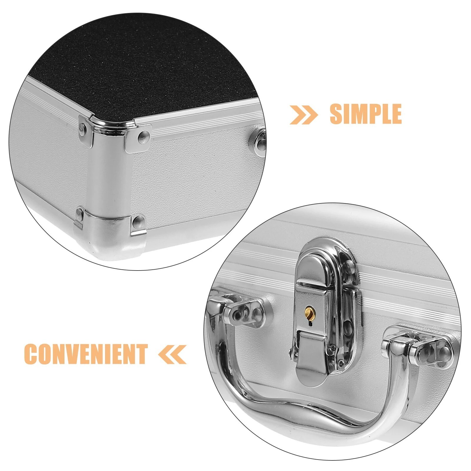 Suitcase Hard Briefcase Instrument Money Aluminum Alloy Portable Workstation Met