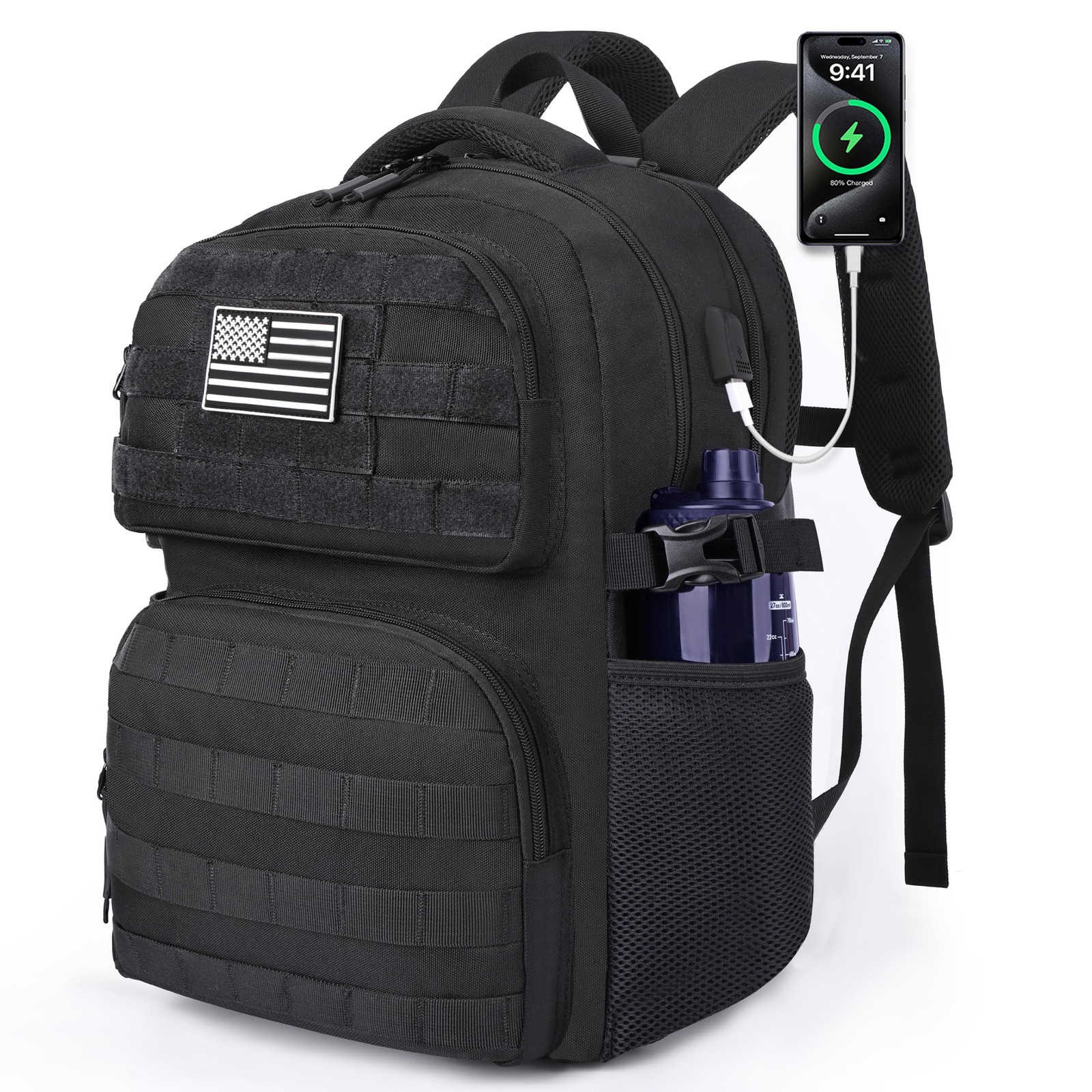 Laptop Backpack, 17 Inch Tactical Inspired Utility Large Laptop Backpacks for…
