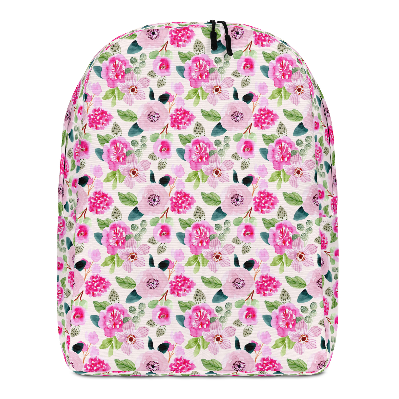 Minimalist Backpack Beautiful Floral Pattern