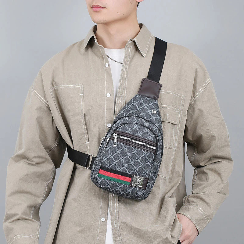 Men’s Multifunction Messenger Bag Shoulder Cloth Chest Bags Crossbody Casual