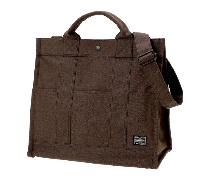 PORTER SMOKY 2WAY TOTE BAG 592-27627 BROWN Yoshida & Co. Tokyo JPN