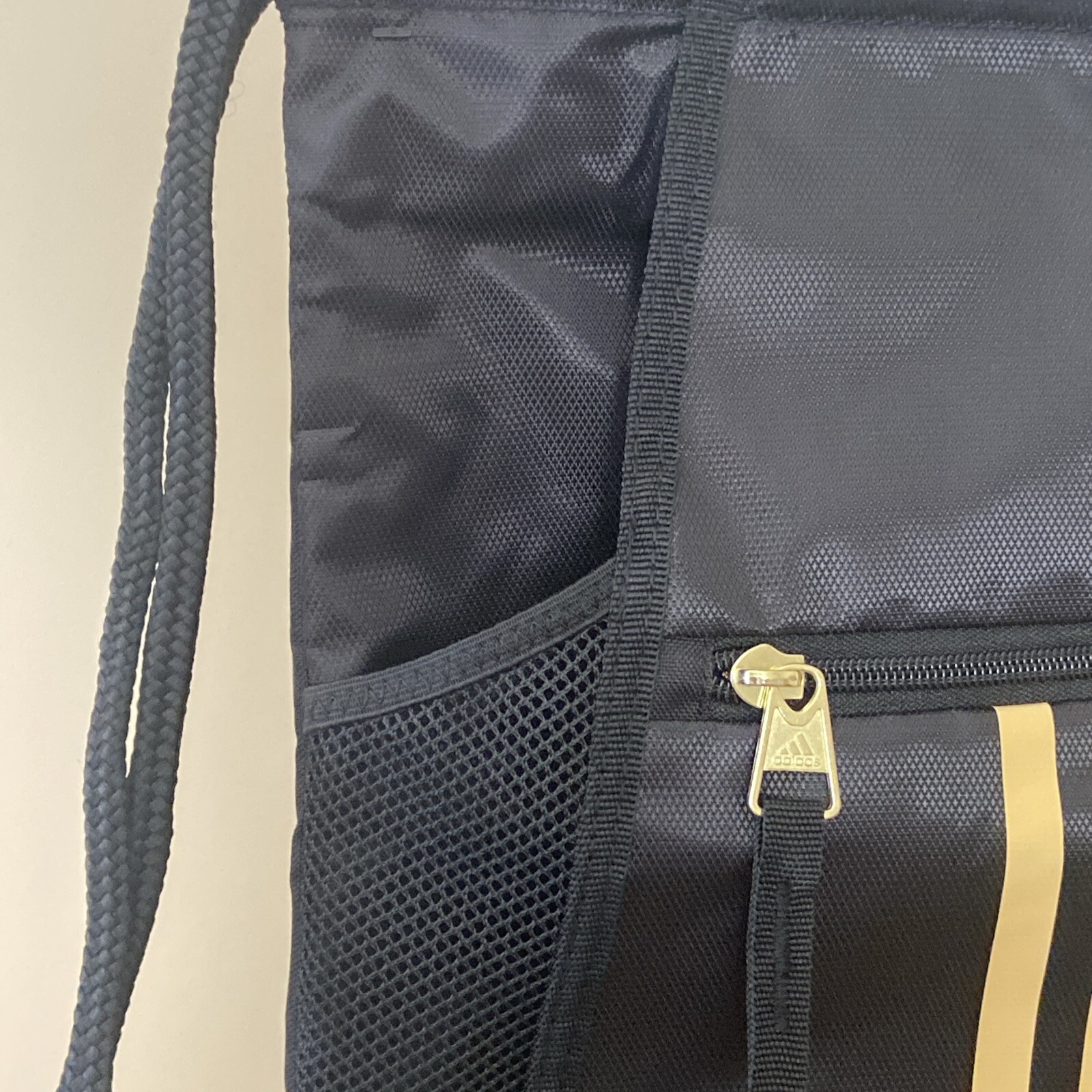Adidas Alliance II Sackpack Drawstring Black/Gold Metallic