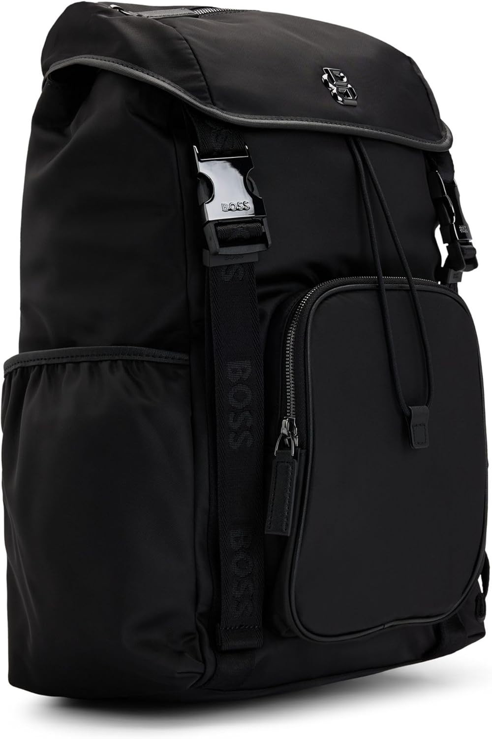 Hugo Boss SELECTED BY SHOHEI OHTANI Multi-Pocket Men’s Black Flap Backpack NWT