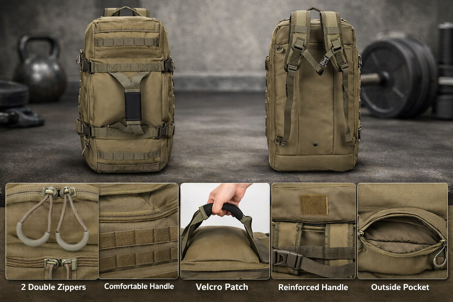 Tactical Gym Duffle Bag/Backpack