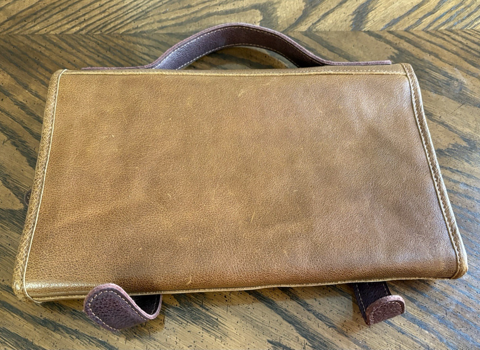 KomalC Premium Buffalo Leather Hanging Toiletry Bag Travel Zip New Men’s Buckle