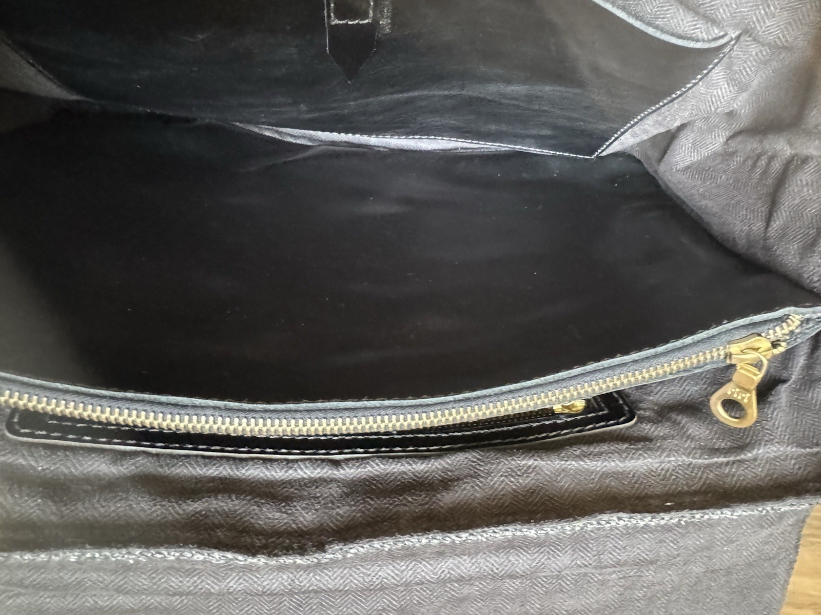 Sandast Black Gray Herringbone Briefcase Large Push Lock Men Inner Pockest