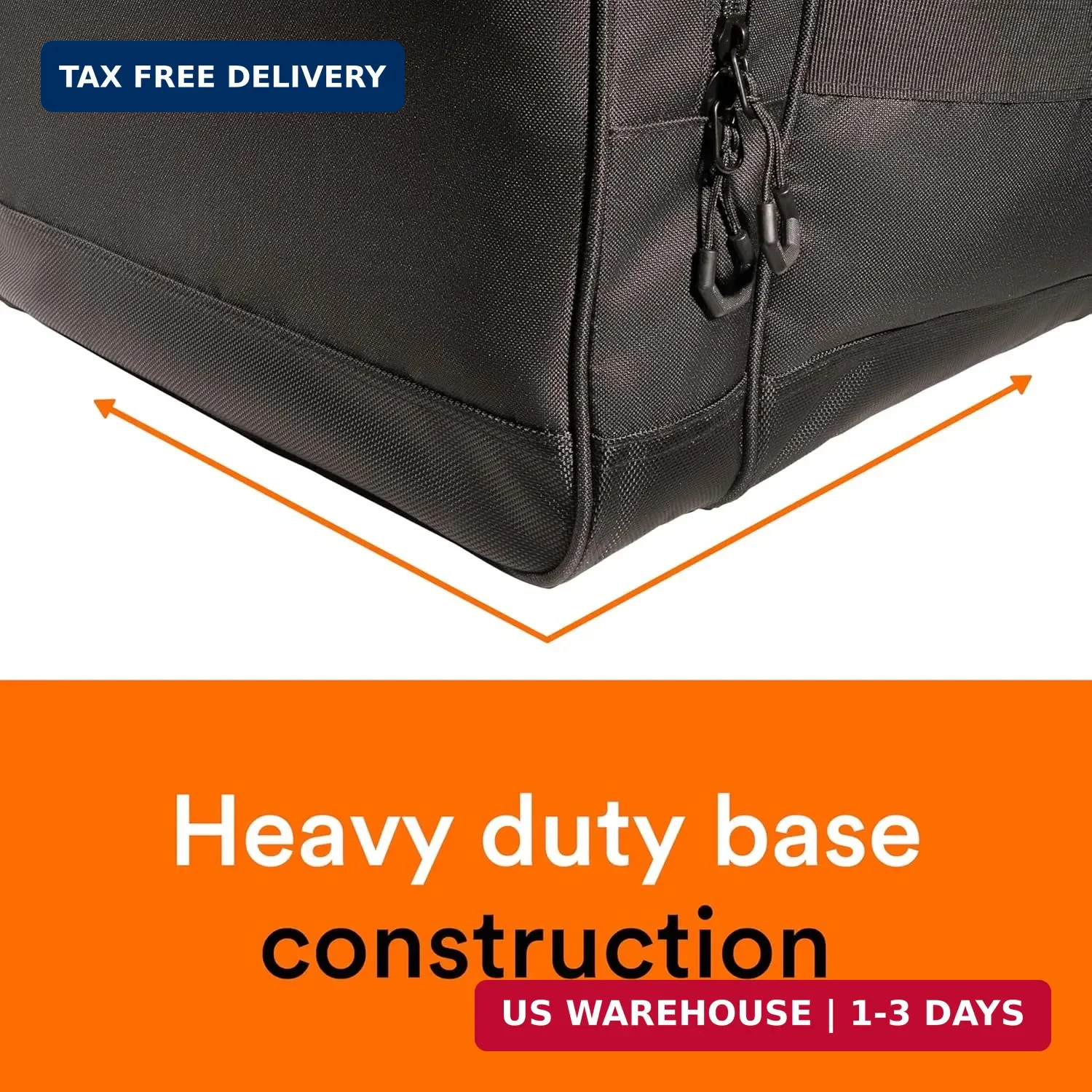 Fitdom 140L 38″ Heavy Duty Extra Large Sports Equipment Duffle Bag with Upgrade