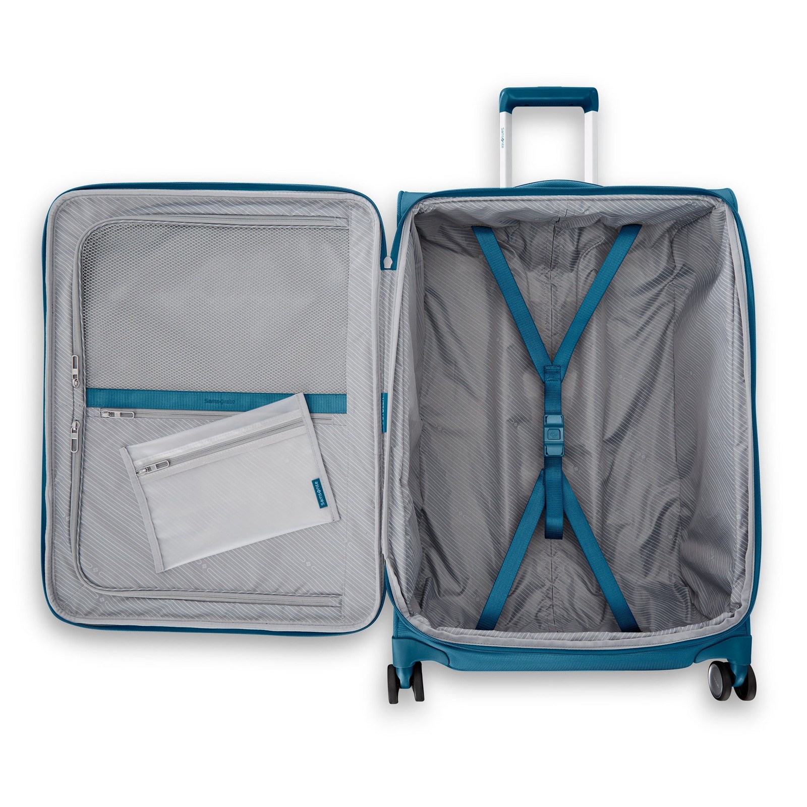 Samsonite UpLIFT Lightweight Softside Expandable Luggage Blue Large Checked U2
