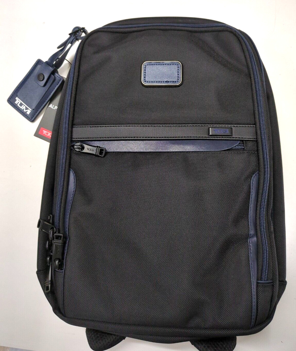 Tumi Alpha 3 Backpack Slim solutions Business Sports Nylon Black & Blue Outlet