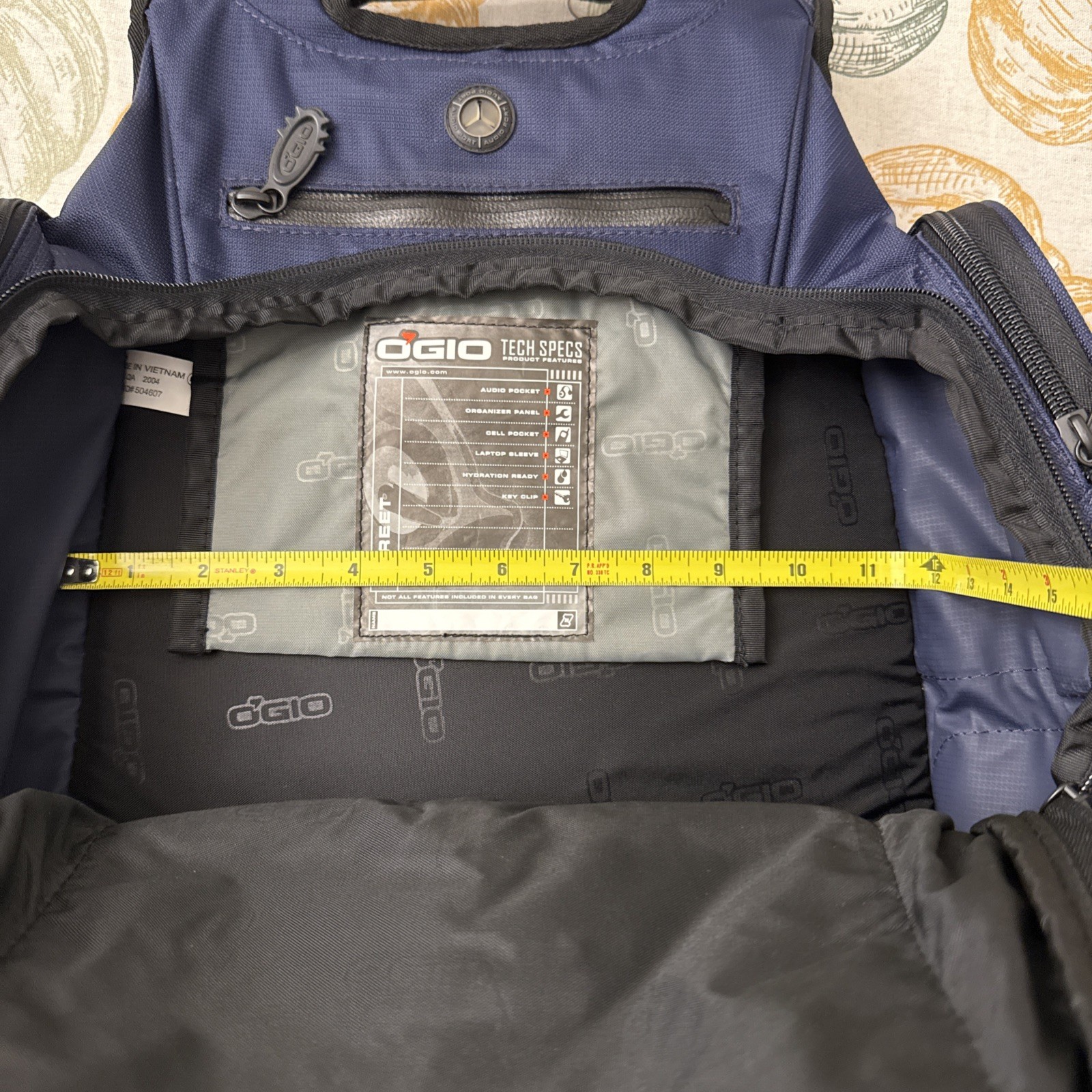 OGIO Metro Backpack Blue 16” Laptop Tech Bag Padded Compartments EUC