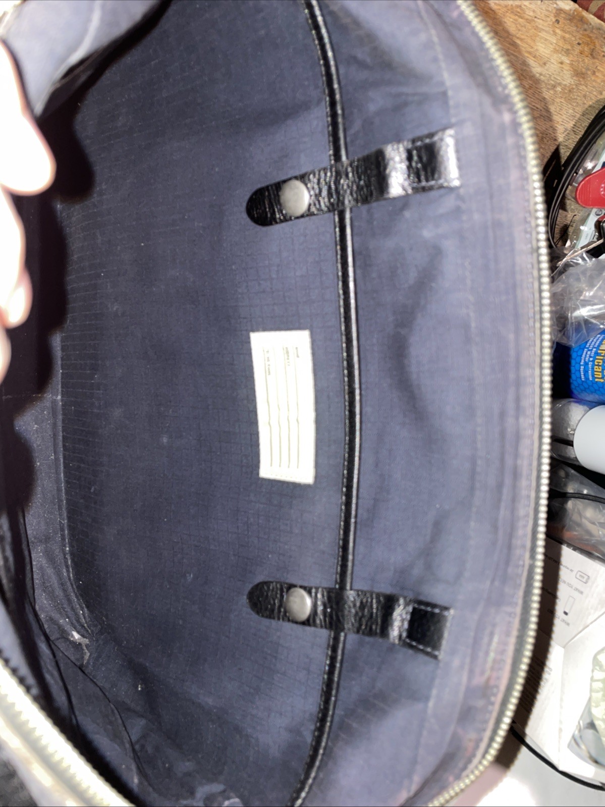 JACK SPADE Warren Street NY Black Gray Cognac Leather Laptop Messenger Bag Nice!