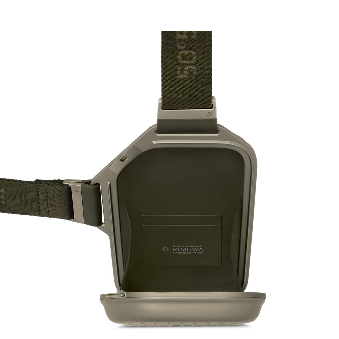 RIMOWA Personal Aluminum Sling Clutch, Titanium (W/O Tags)
