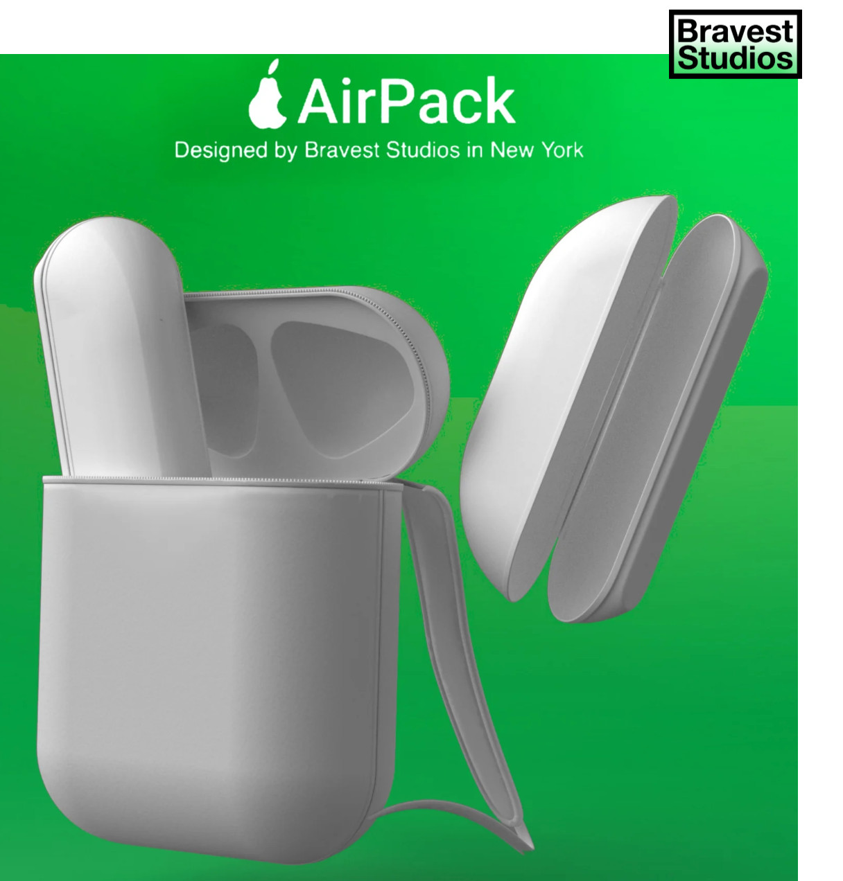 Bravest Studios Airpack Backpack White Removable Pod Bags Brand New Free US S&H