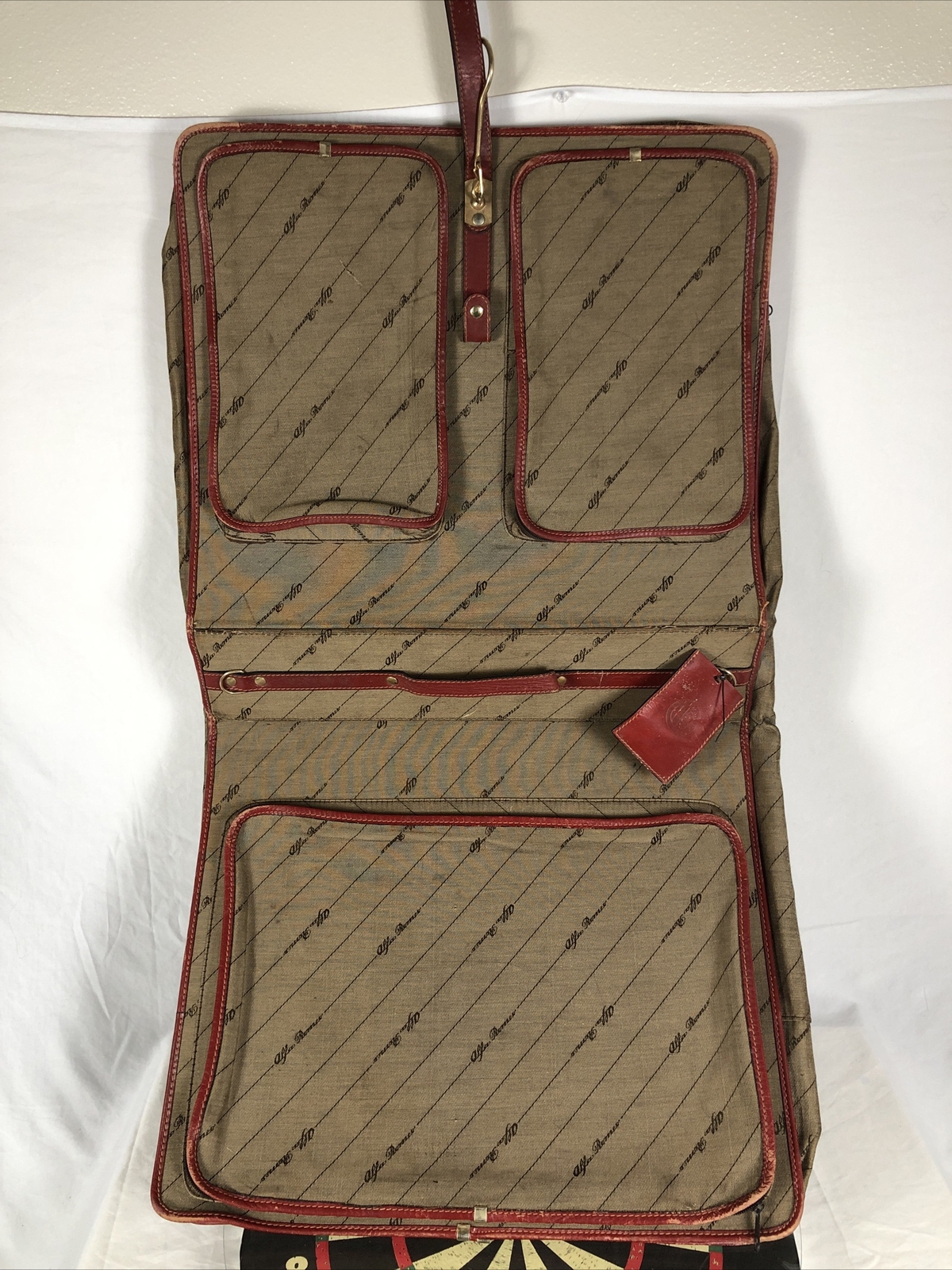 Vintage Alfa Romeo Luggage Suitcase Suit Carrier Bag Milano 164 GTV6 GTV
