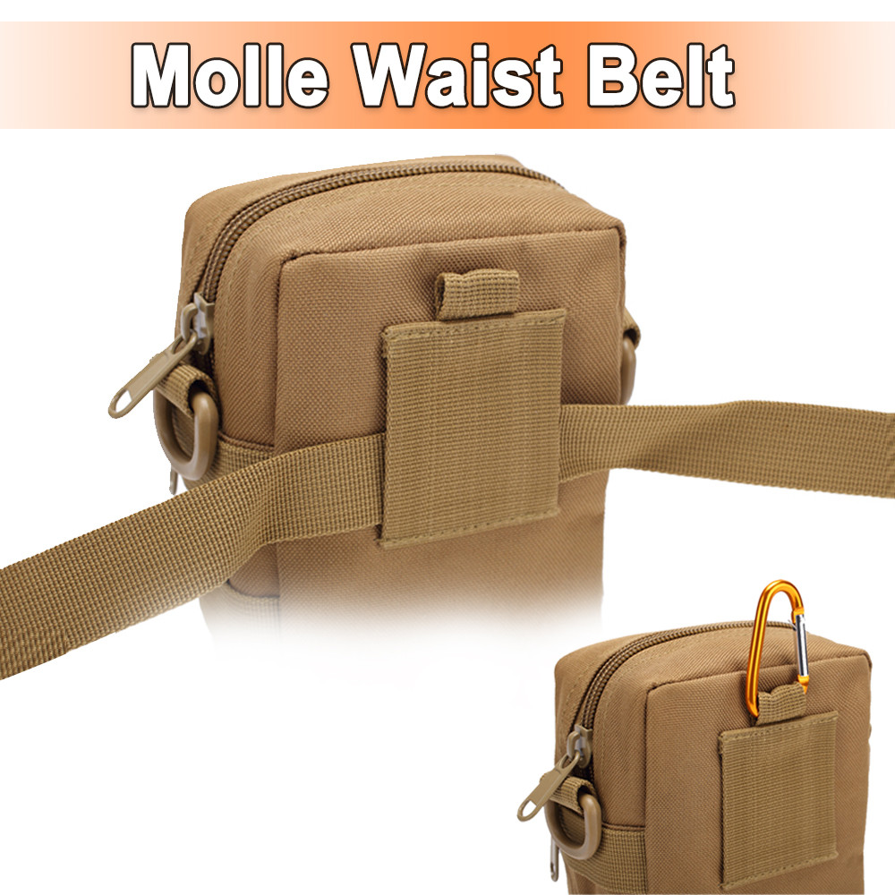 Tactical Molle Pouch EDC Multi-purpose Belt Waist Pack Bag Utility Phone Pocket
