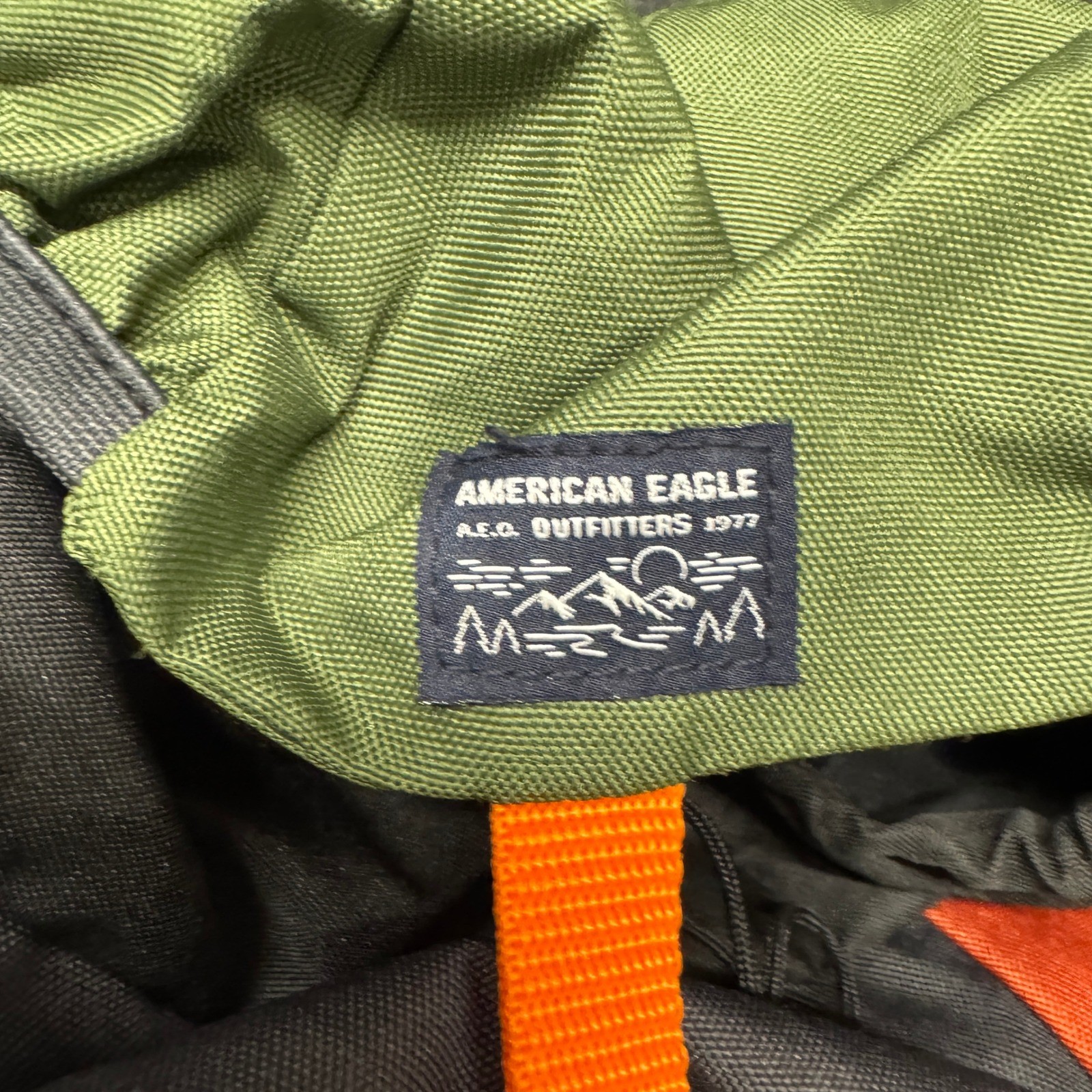 American Eagle Backpack One Size Colorblock Hiking Rucksack Multicolor Gorpcore