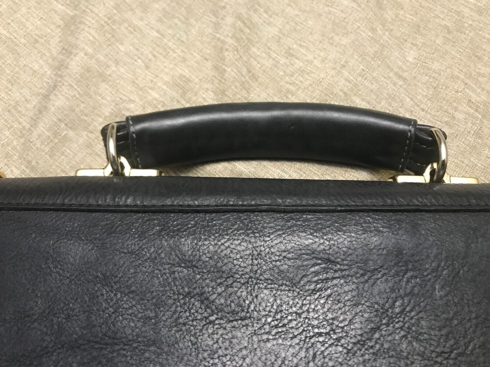 BOSCA “CORRESPONDENT” Heavy Leather Briefcase / Messenger Bag – Made in USA