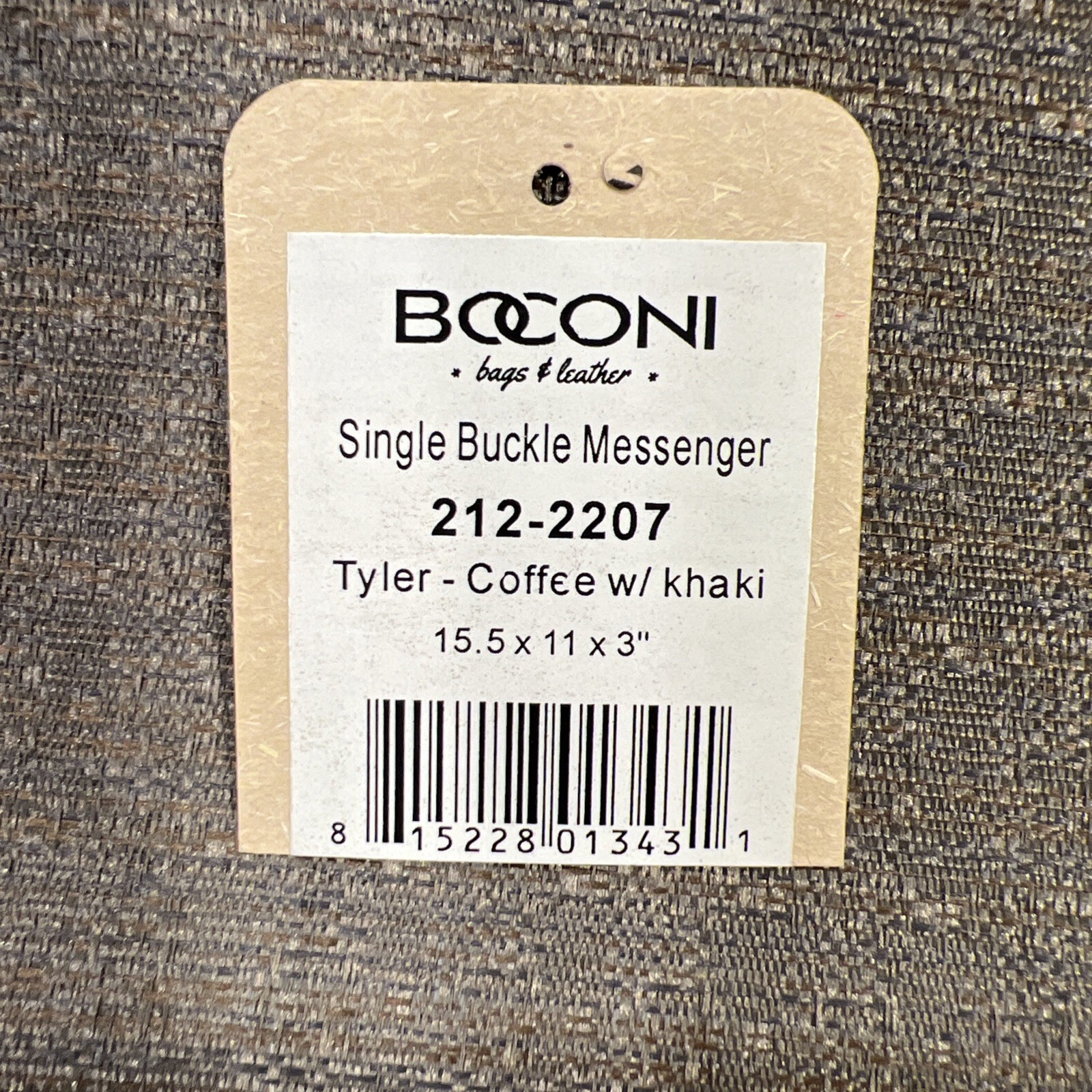 Boconi Brown Leather Message Bag