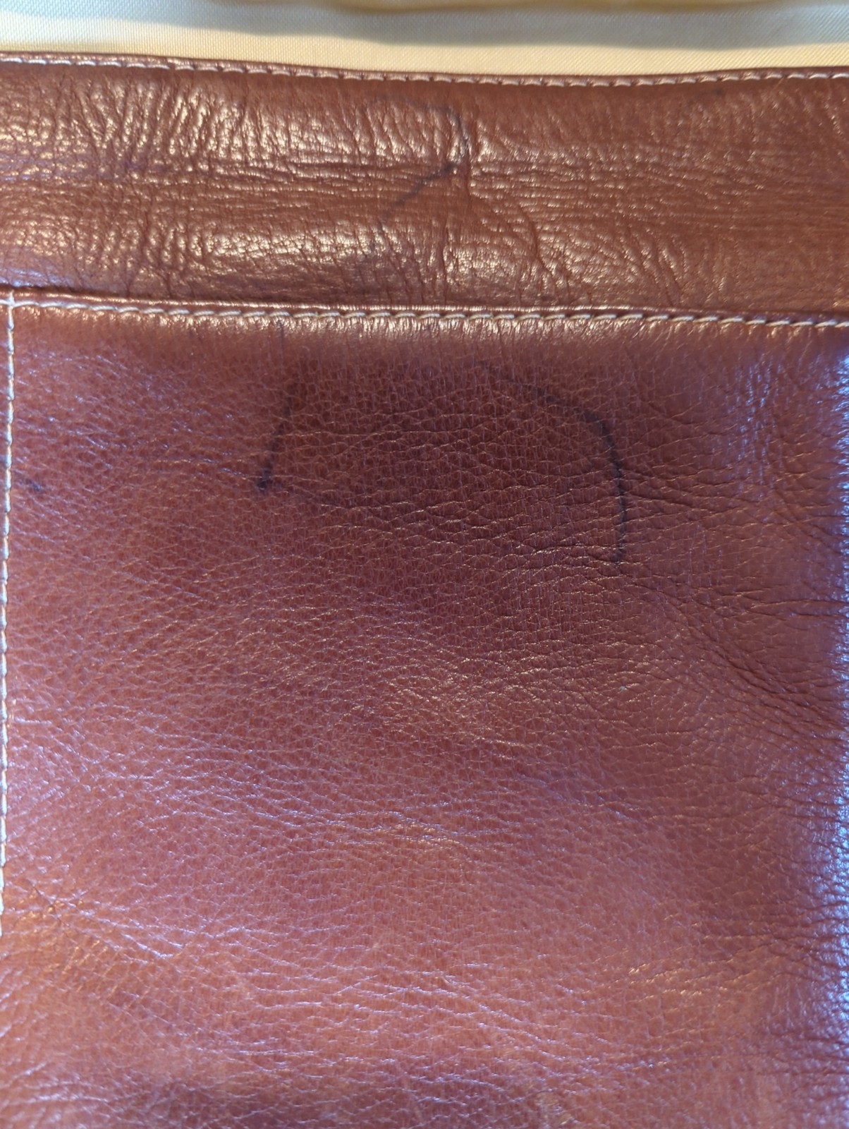 AMERICAN CREW Men’s Leather Messenger Work Bag Crossbody Bag Brown