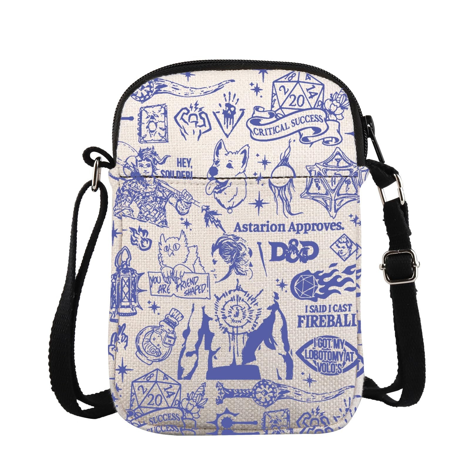 BG3 Cross Body Bag Astarion Game Messenger Shoulder Gamer Carry On DD CB Gift