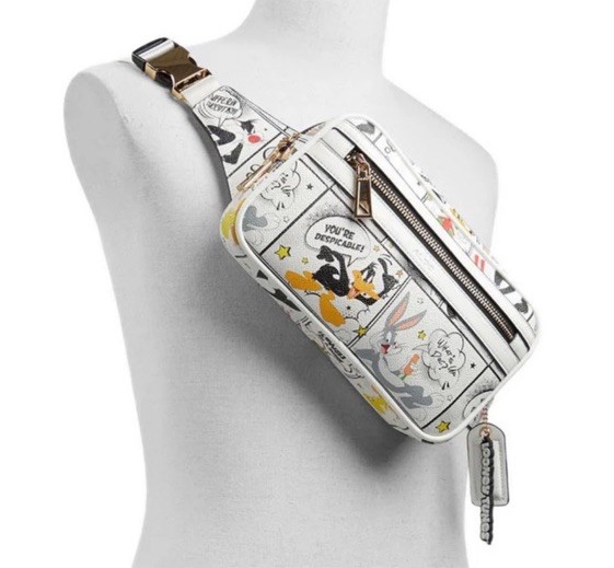 Looney Tunes Aldo LTD Bugs Bunny Daffy Duck Tweedy Bird Fanny Pack Belt Bag NWT