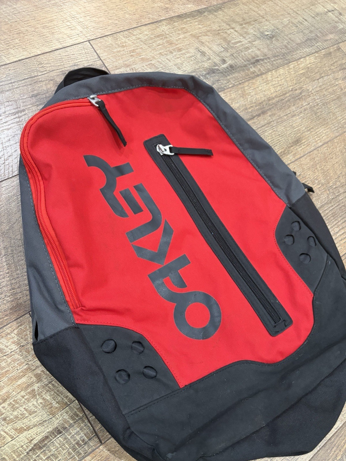 Oakley Backpack Red Y2k Techwear Adjustable