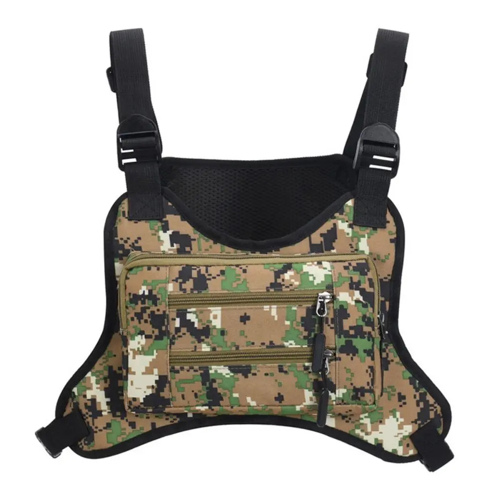 Adjustable Sports Vest Bag Multi-functional Water Resistant MOLLE Chest Bag Ligh
