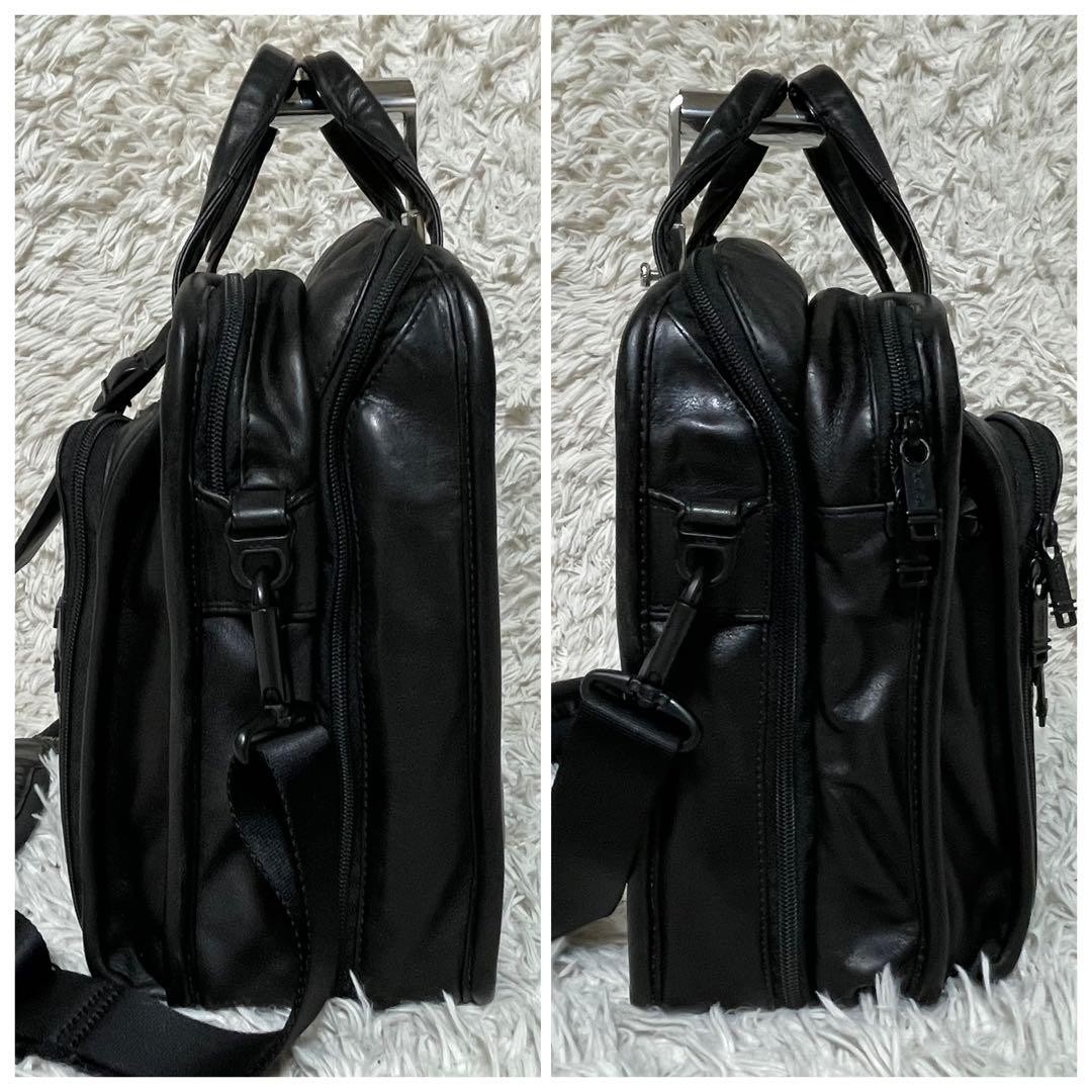 [Extremely Good Condition] TUMI 96531DH T-Pass Leather Briefcase