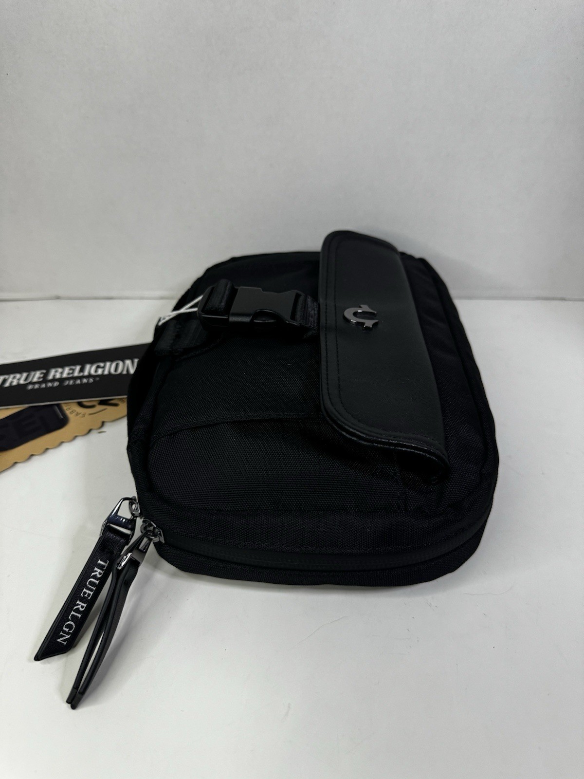 True Religion Tech Kit Small Travel Cable Toiletry Bag Black NWT NEW RARE