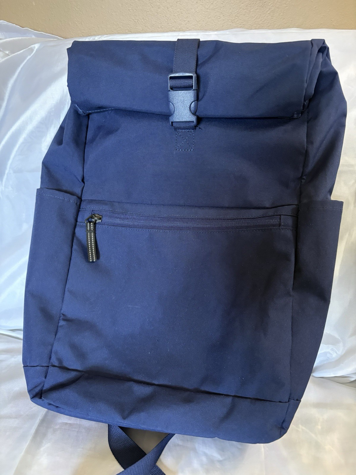 IKEA DROMSAK Large Hiking/ Duffle Or Laptop Backpack Navy Blue