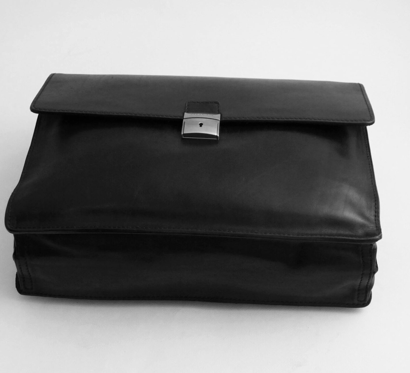 The Bridge Story Uomo Briefcase Leather 40 cm Nero Top NP 630 Black Briefcase