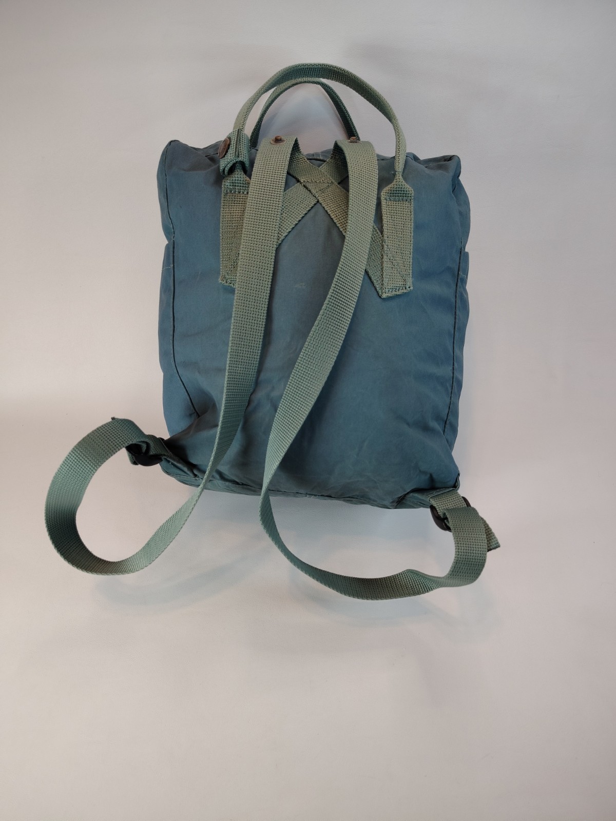 Fjallraven Kanken Blue Waterproof Canvas Backpack
